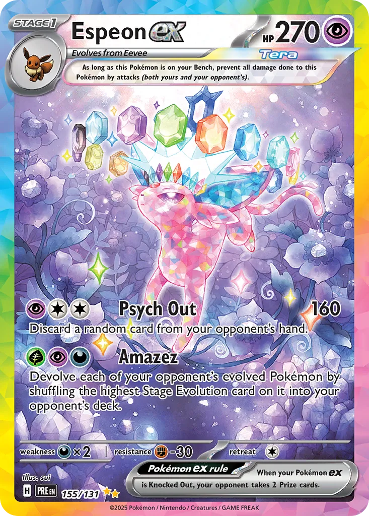 Espeon ex trading card