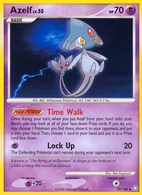 Azelf trading card