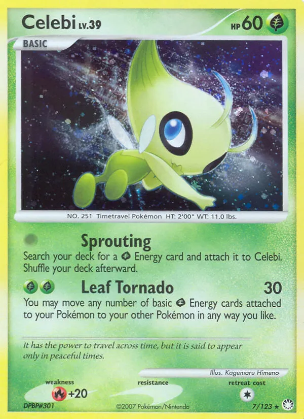 Celebi trading card