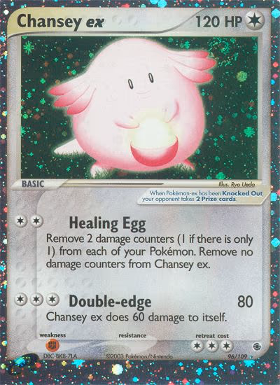 Chansey ex trading card