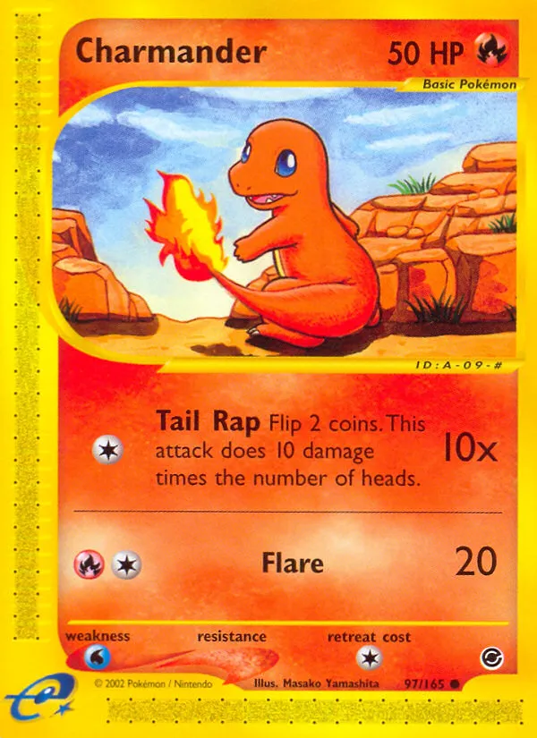Charmander trading card