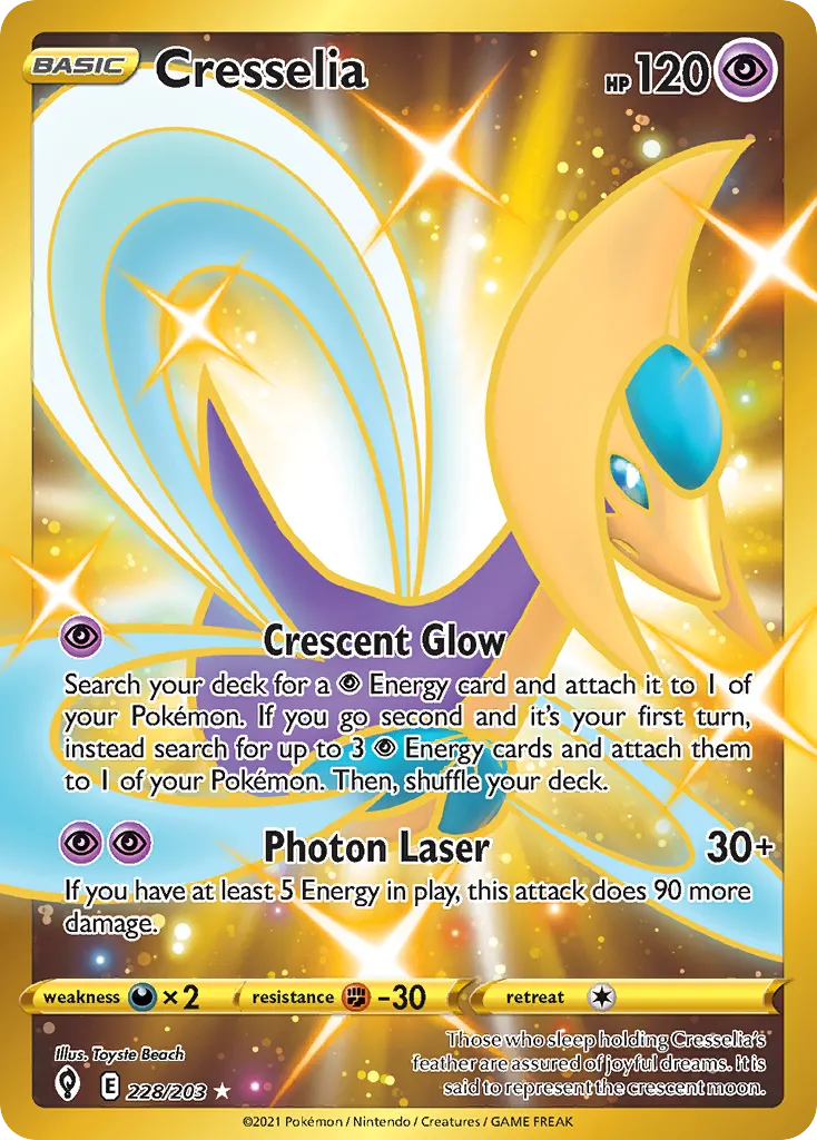Cresselia trading card