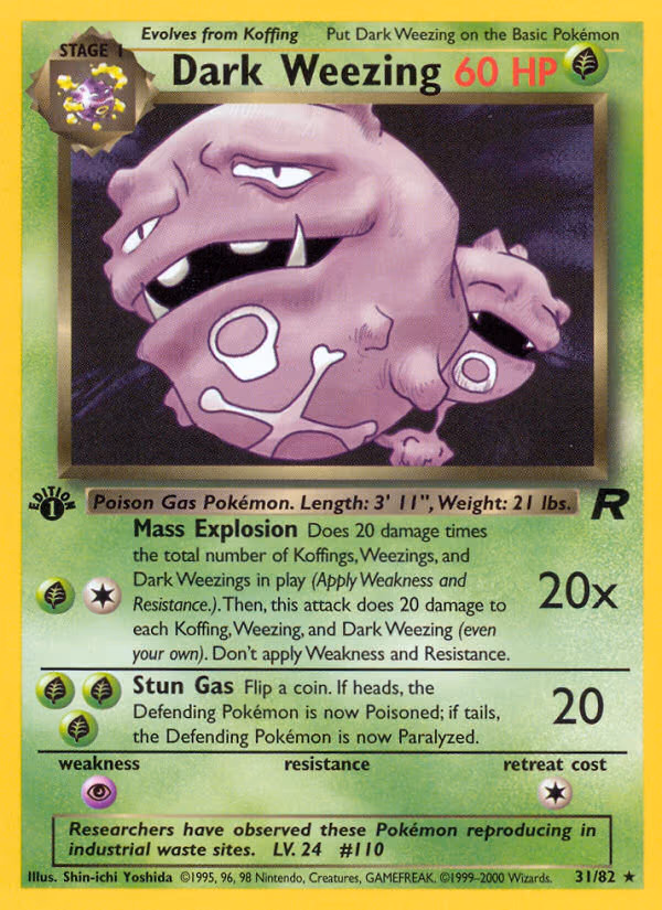 Dark Weezing trading card