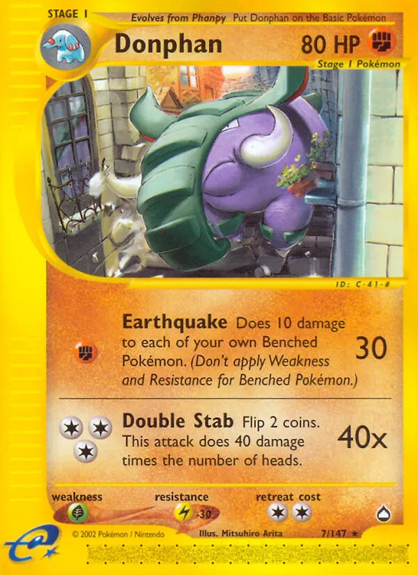 Donphan trading card