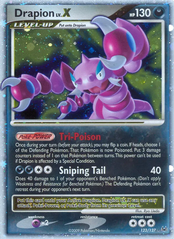 Drapion LV.X trading card