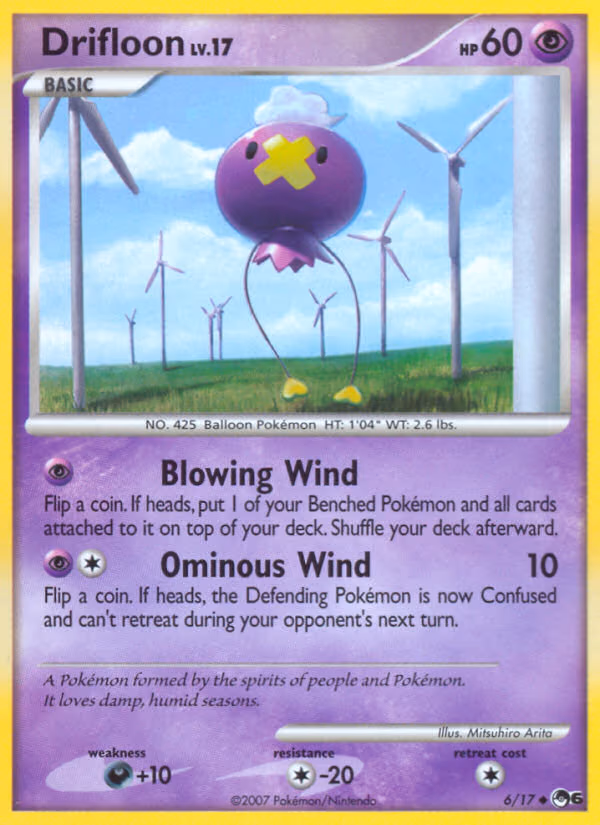 Drifloon trading card