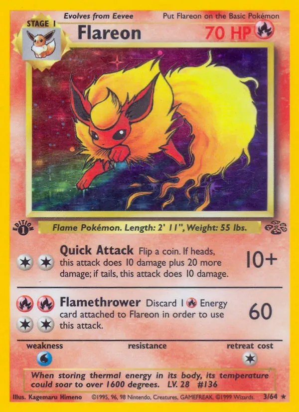 Flareon trading card