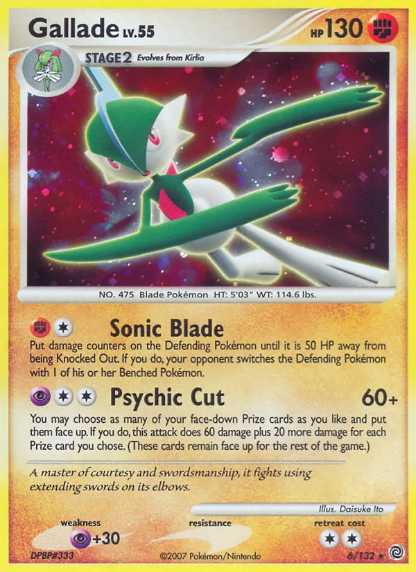 Gallade trading card