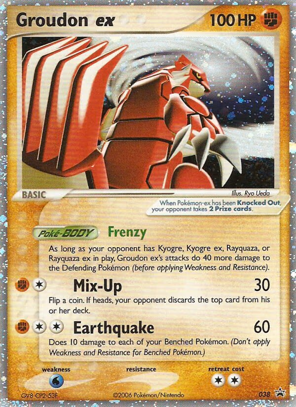 Groudon ex trading card