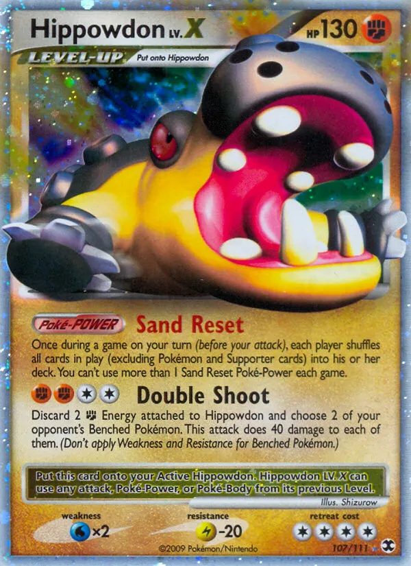 Hippowdon LV.X trading card