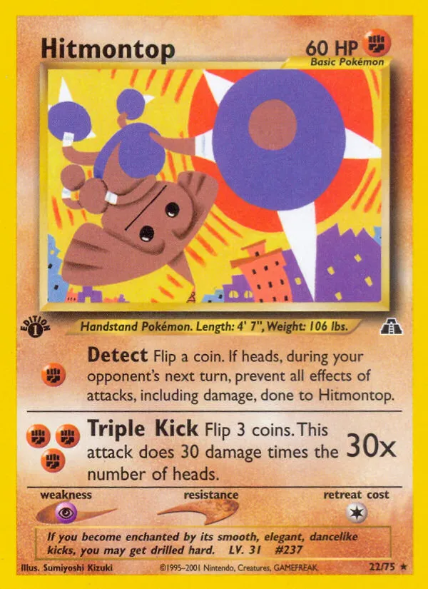 Hitmontop trading card