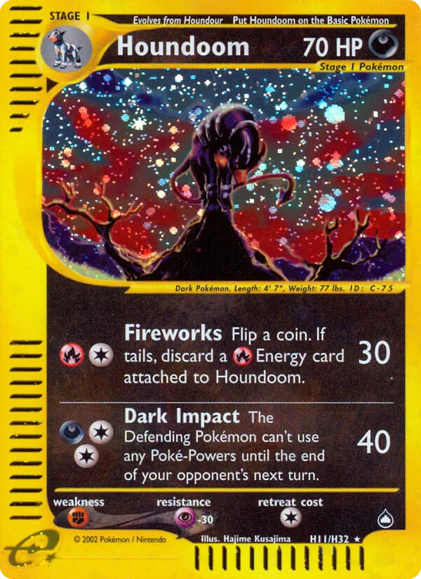 Houndoom trading card