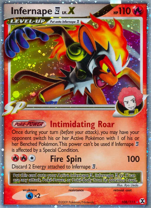 Infernape E4 LV.X trading card