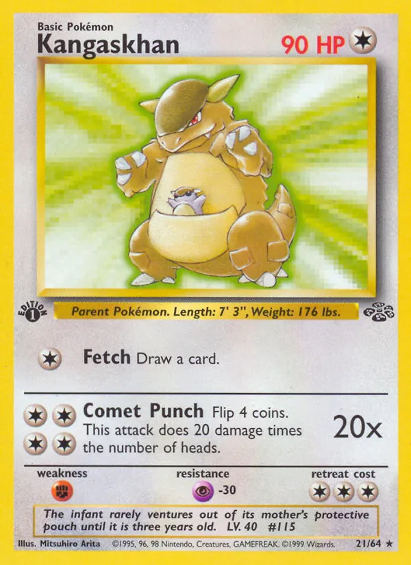 Kangaskhan trading card