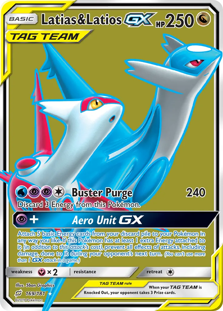 Latias & Latios-GX trading card