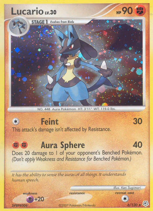 Lucario trading card