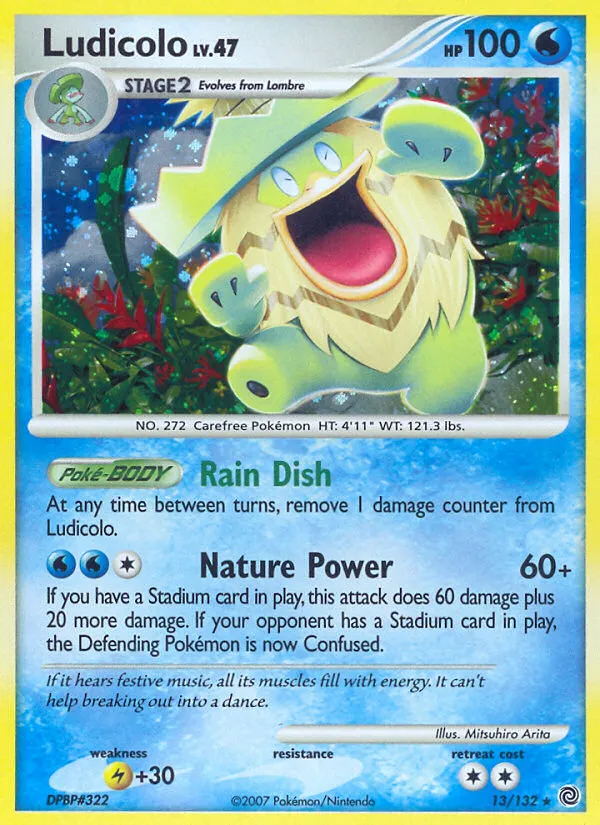 Ludicolo trading card