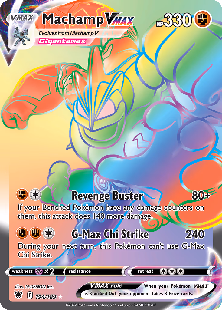 Machamp VMAX trading card