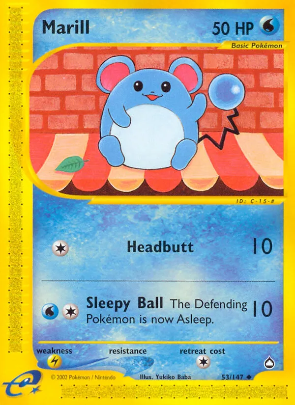 Marill trading card