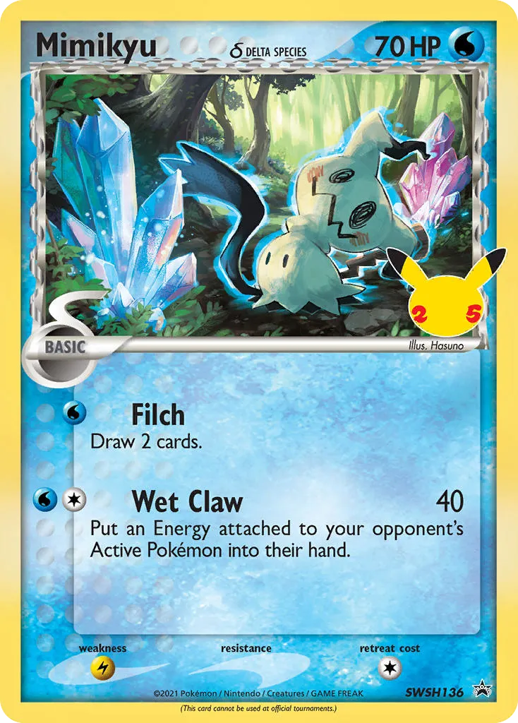 Mimikyu δ trading card