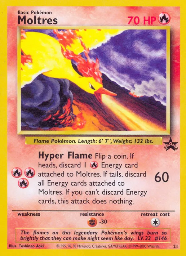 Moltres trading card