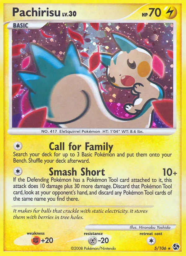 Pachirisu trading card
