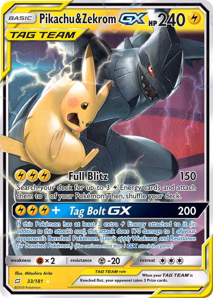Pikachu & Zekrom-GX