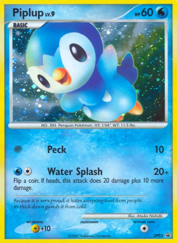 Piplup trading card