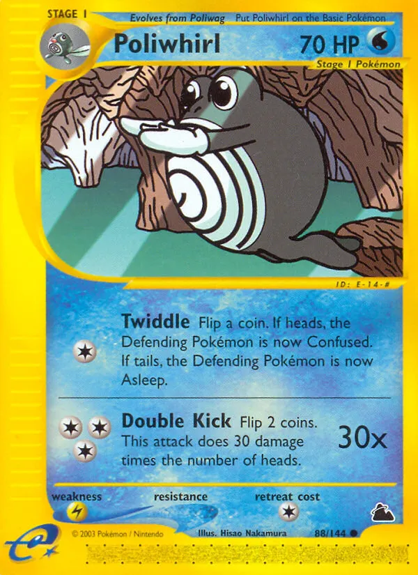 Poliwhirl trading card