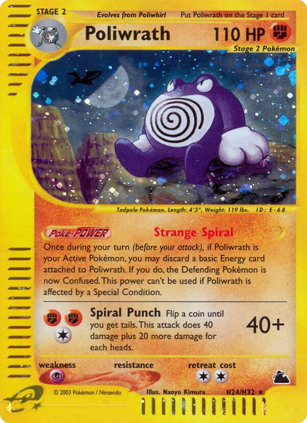 Poliwrath trading card