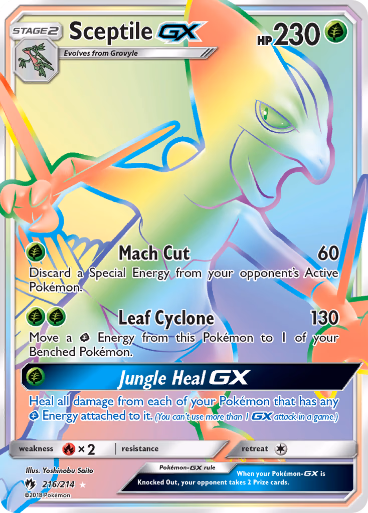 Sceptile-GX trading card