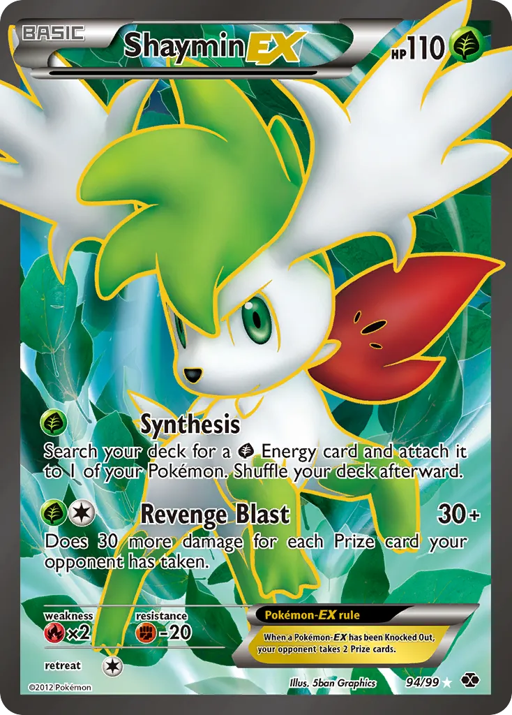 Shaymin-EX trading card