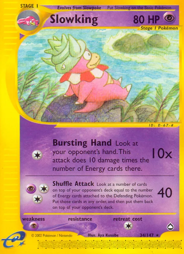 Slowking trading card