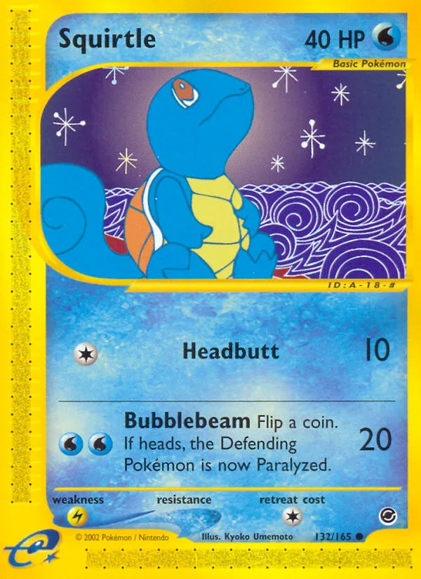 Squirtle trading card
