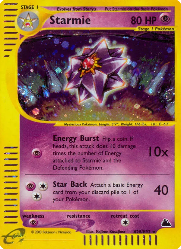 Starmie trading card