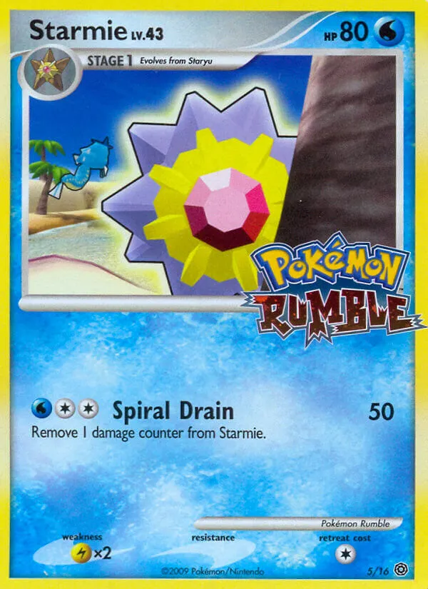 Starmie trading card