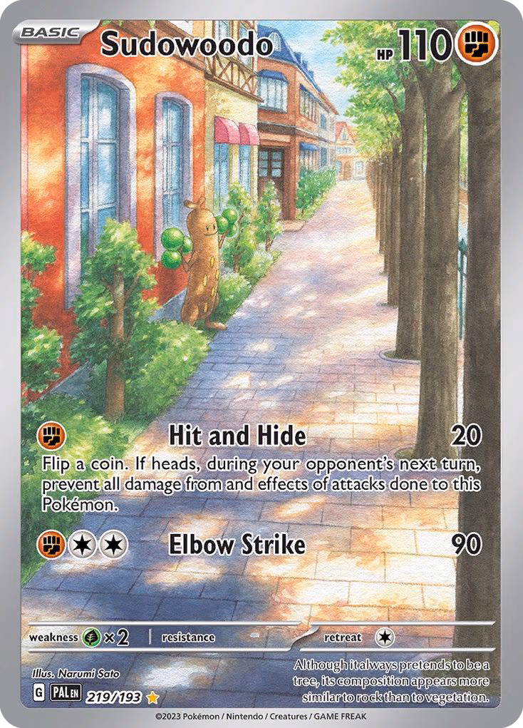 Sudowoodo trading card