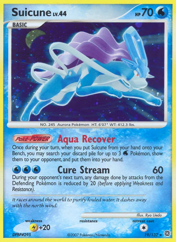 Suicune trading card