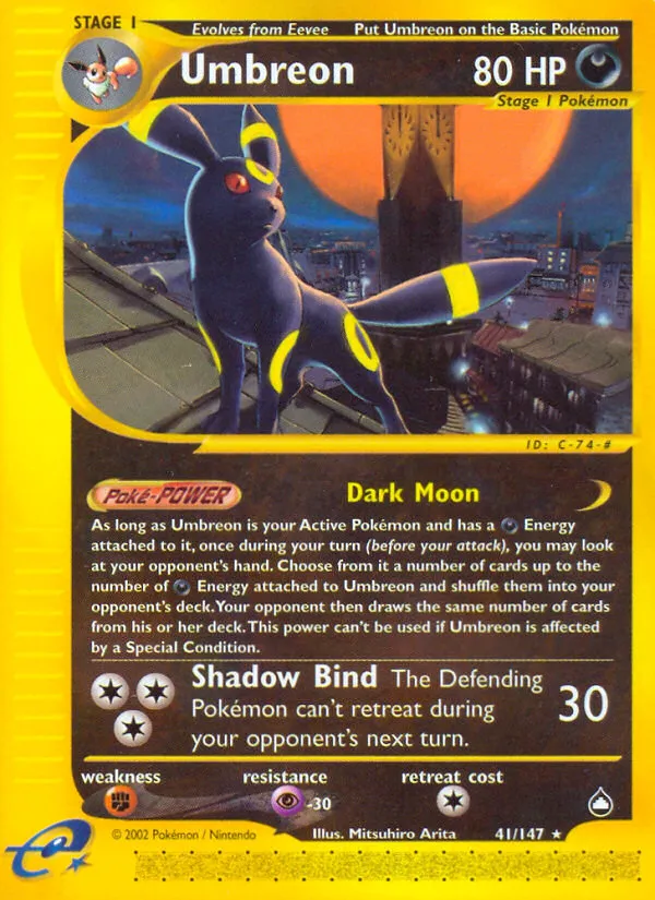 Umbreon trading card