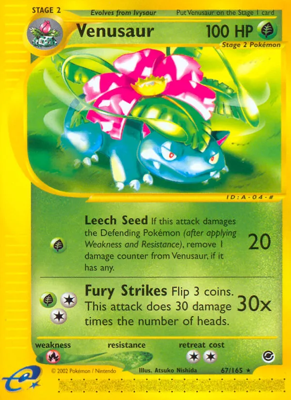 Venusaur trading card