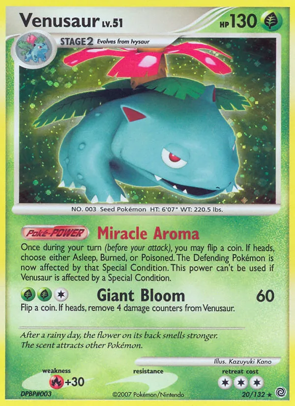 Venusaur trading card