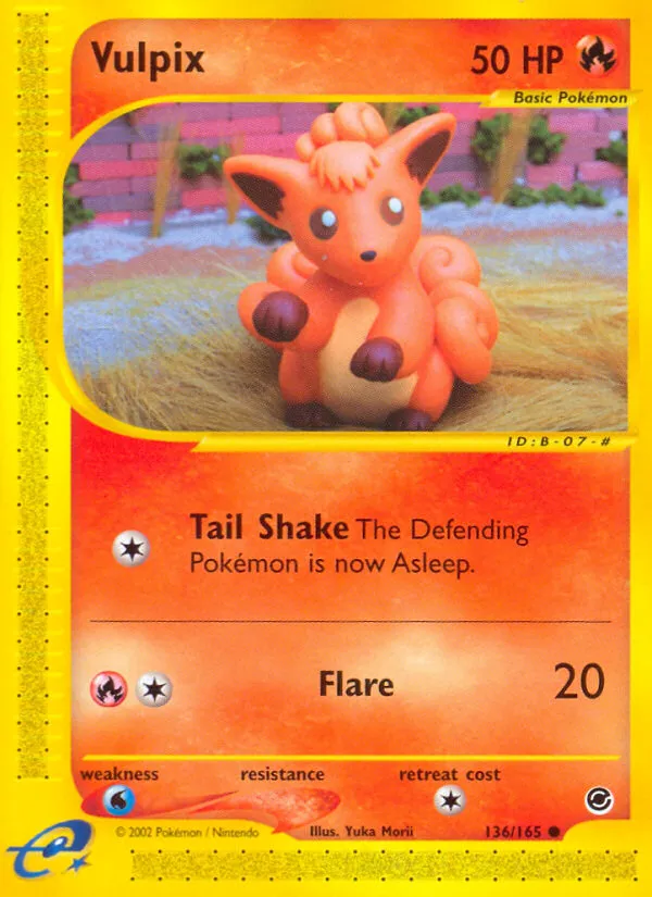 Vulpix trading card